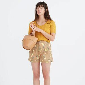 Madewell Pointelle Willford Sweater Tee in Tungsten